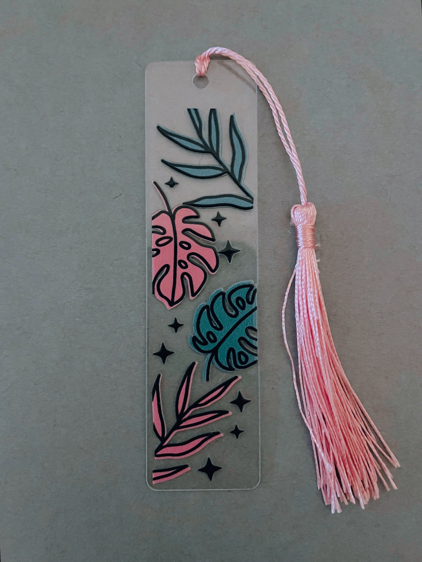 Pink Palm Leaf