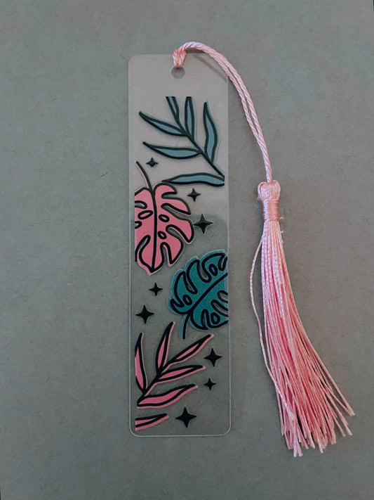 Pink Palm Leaf